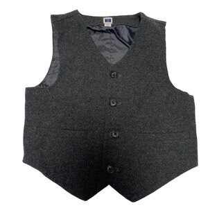 Janie & Jack Wool Blend Gray Vest Boys 5